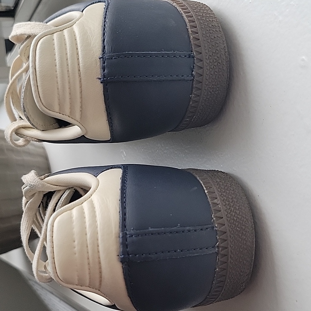 Adidas Samba Indigo and Cream Sneakers - Picture 3 of 10